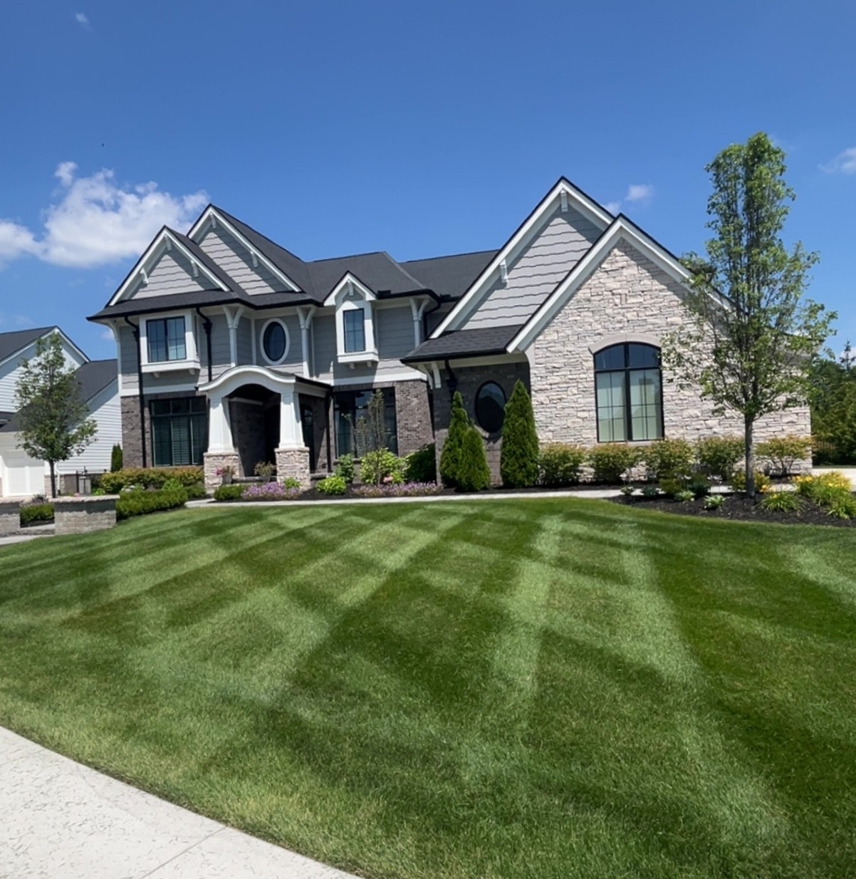 Professional lawn mowing